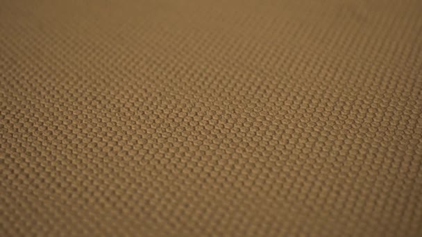 Embossed Brown Color Texture Geometric Pattern Colored Surface — Stock Video