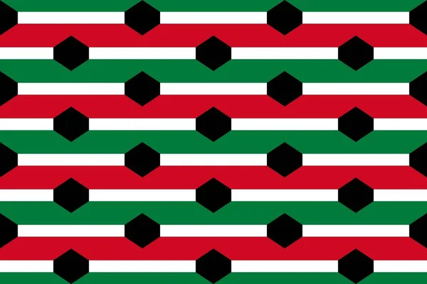 Padrão Geométrico Nas Cores Bandeira Nacional Kuwait Cores Kuwait — Fotografia de Stock