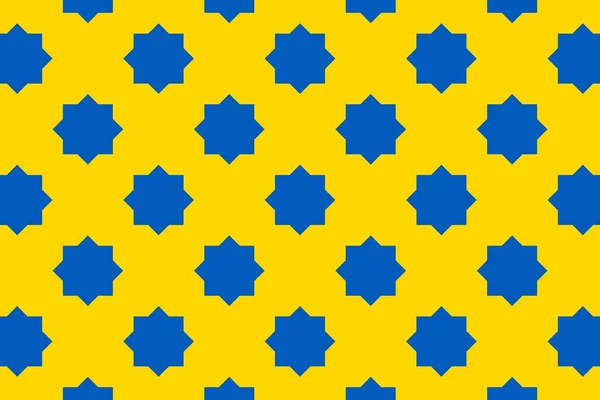 乌克兰国旗颜色的几何图形 乌克兰的色彩 — 图库照片