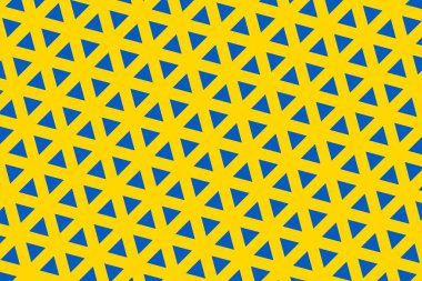 Ukrayna bayrağının renklerinde geometrik desen. Ukrayna 'nın renkleri.