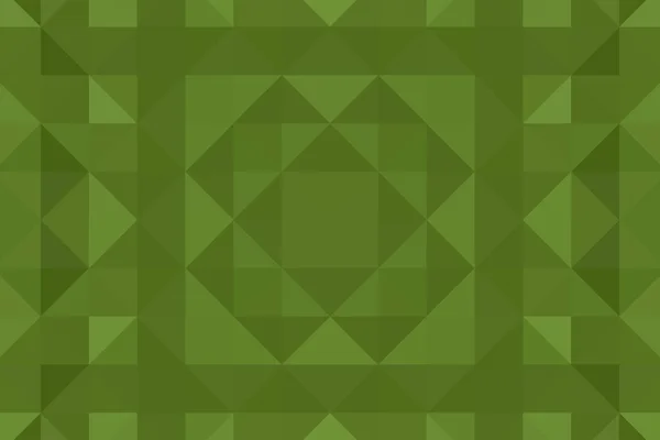 Büyük Geometrik Şekilleri Olan Soyut Modern Yeşil Arka Plan Piksel — Stok fotoğraf