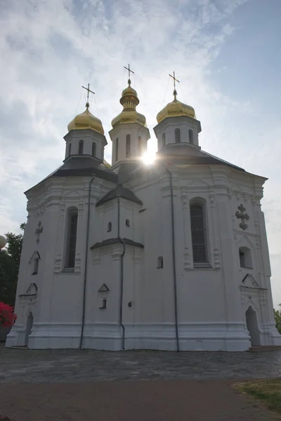 Oude Oekraïense Orthodoxe Kerk Oekraïense Barokke Architectuur — Stockfoto