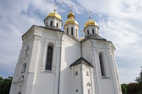 Oude Oekraïense Orthodoxe Kerk Oekraïense Barokke Architectuur Katharinakerk — Stockfoto