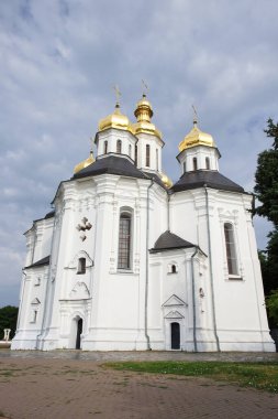 Antik Ukrayna Ortodoks Kilisesi. Ukrayna barok mimarisi. Catherine 'in Kilisesi Ukrayna' nın Chernihiv şehrinde işleyen bir kilisedir..