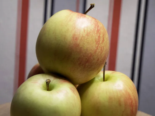 Bunch Gala Apples Few Fruits Close Shot — Stock Photo, Image