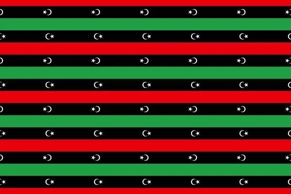 Геометричний Візерунок Кольорів Національного Прапора Лівії Колір Лівії — стокове фото