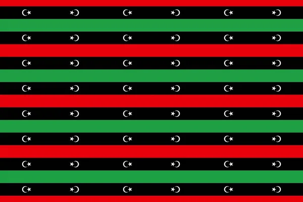 Геометричний Візерунок Кольорів Національного Прапора Лівії Колір Лівії — стокове фото