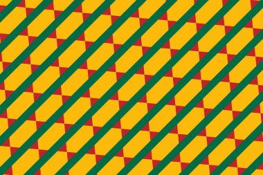 Geometric pattern in the colors of the national flag of Lithuania. The colors of Lithuania.