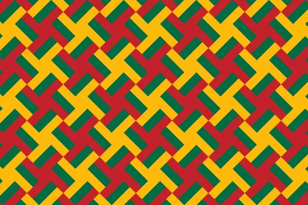 Litvanya bayrağının renklerinde geometrik desen. Litvanya 'nın renkleri.