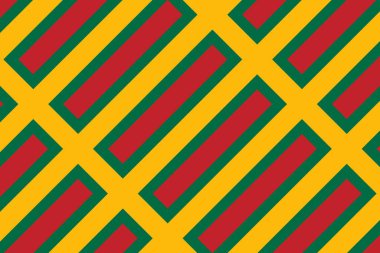 Litvanya bayrağının renklerinde geometrik desen. Litvanya 'nın renkleri.