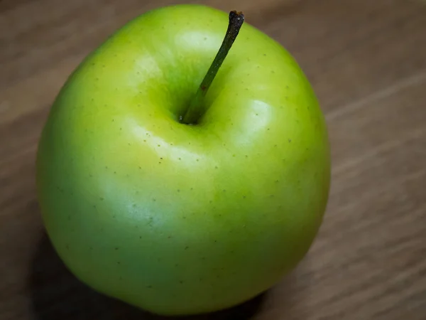 Reinette Simirenko Antique Apple Variety Fruit Has Tender Crisp Greenish — Stockfoto