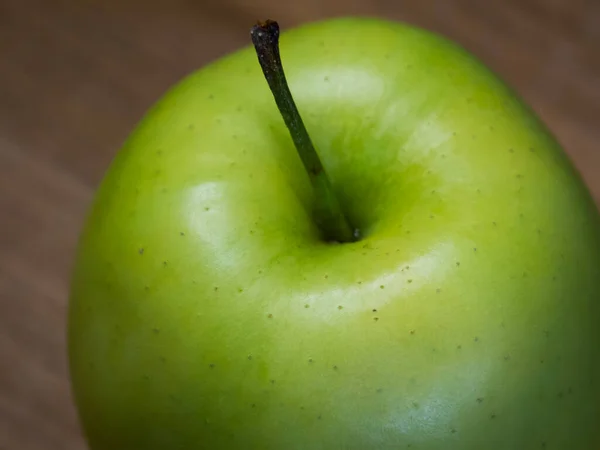 Reinette Simirenko Antique Apple Variety Fruit Has Tender Crisp Greenish — Stockfoto