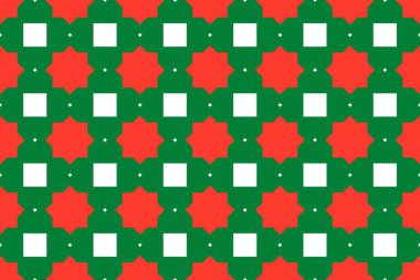 Madagaskar bayrağının renklerinde geometrik desen. Madagaskar 'ın renkleri.