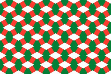 Madagaskar bayrağının renklerinde geometrik desen. Madagaskar 'ın renkleri.