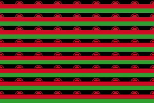 Malavi Bayrağının Renklerinde Geometrik Desen Malavi Nin Renkleri — Stok fotoğraf