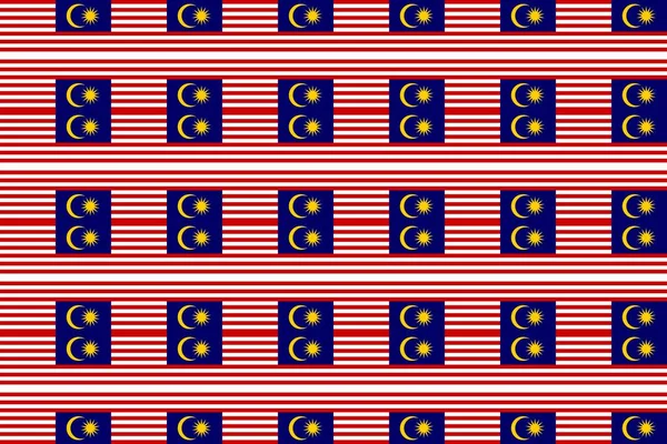 Modello Geometrico Nei Colori Della Bandiera Nazionale Della Malesia Colori — Foto Stock