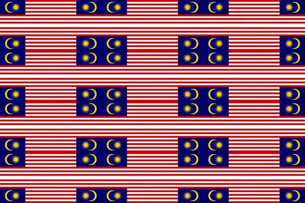 Geometrikus Minta Malajzia Nemzeti Zászló Színeiben Malajzia Színei — Stock Fotó