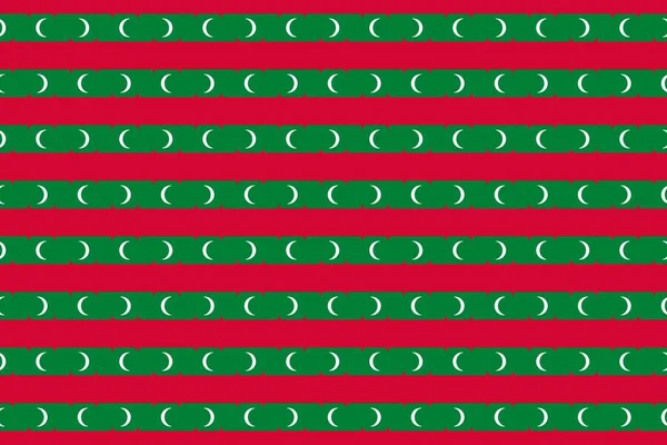 Геометричний Візерунок Кольорів Національного Прапора Мальдівів Кольори Мальдівів — стокове фото