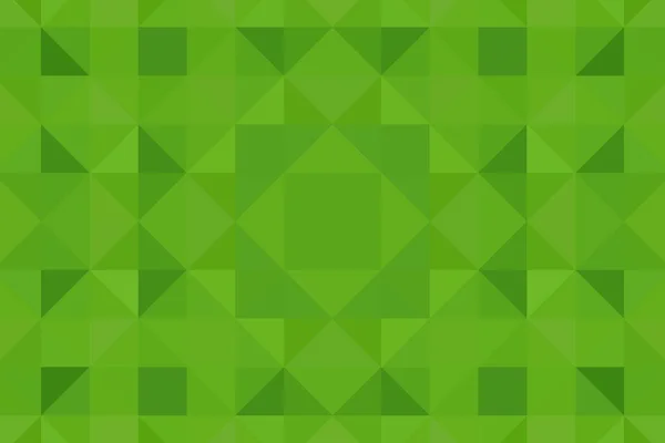 具有大几何形状的现代绿色背景 Pixel Background — 图库照片