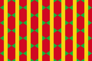 Mali bayrağının renklerinde geometrik desen. Mali 'nin renkleri.