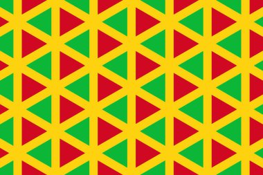 Mali bayrağının renklerinde geometrik desen. Mali 'nin renkleri.