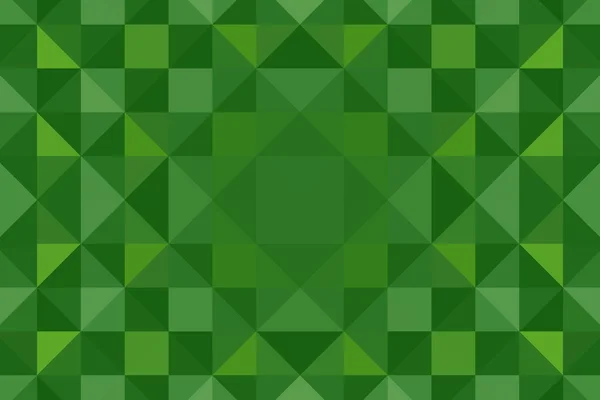 Yeşil piksel arka plan. Soyut üçgen pikselleme. Doku.