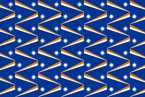 Geometric Pattern Colors National Flag Marshall Islands Colors Marshall Islands — Stock Photo, Image