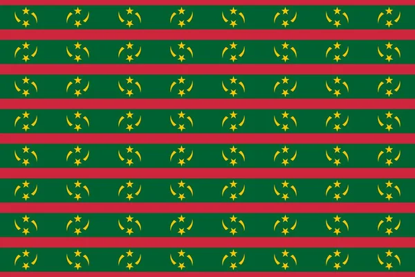 Geometric Pattern Colors National Flag Mauritania Colors Mauritania — 스톡 사진