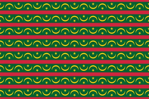 Geometric Pattern Colors National Flag Mauritania Colors Mauritania — Fotografia de Stock