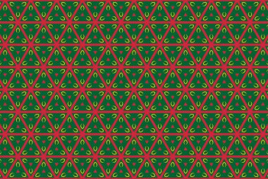 Moritanya bayrağının renklerinde geometrik desen. Moritanya 'nın renkleri.