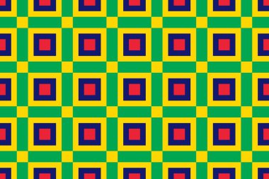 Mauritius bayrağının renklerinde geometrik desen. Mauritius 'un renkleri.