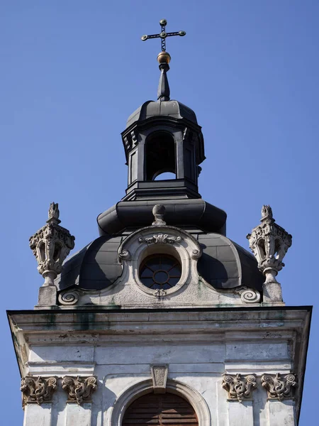 Small Beautiful Tower Cathedral George Lviv Ukraine Baroque Architecture Clear — Fotografia de Stock