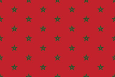 Geometric pattern in the colors of the national flag of Morocco. The colors of Morocco.