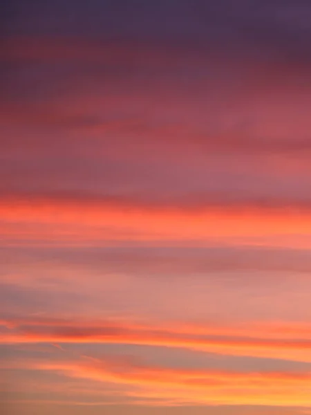 Vibrant Colorful Sunset Background Bright Sunset Sky Full Frame Sky — ストック写真
