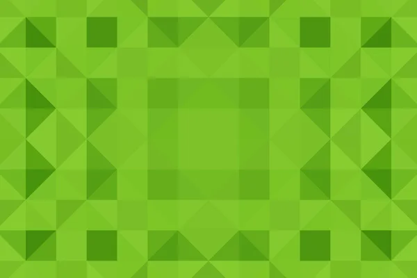 Green Pixel Background Abstract Triangular Pixelation Texture — Foto Stock