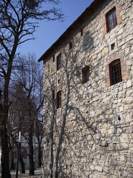 Пороховая Башня Является Одним Немногих Сохранившихся Памятников Крепостного Строительства Львове — стоковое фото
