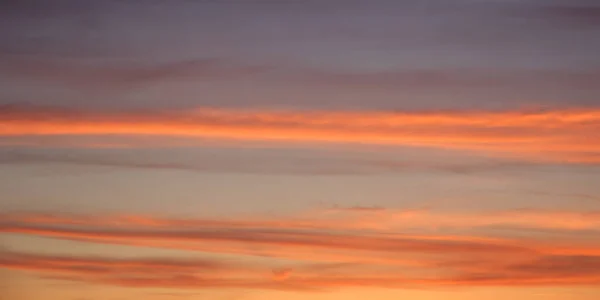Bright Sunset Sky Full Frame Orange Pink Red Clouds — 스톡 사진