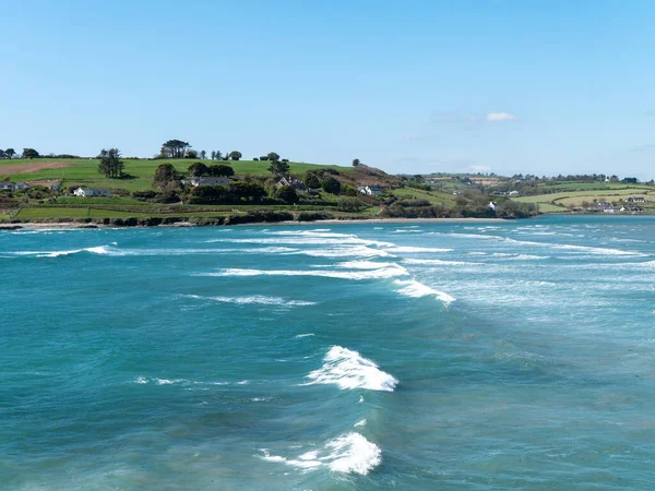 Picturesque Bay Sunny Day Beautiful Nature Southern Ireland Blue Waters — ストック写真