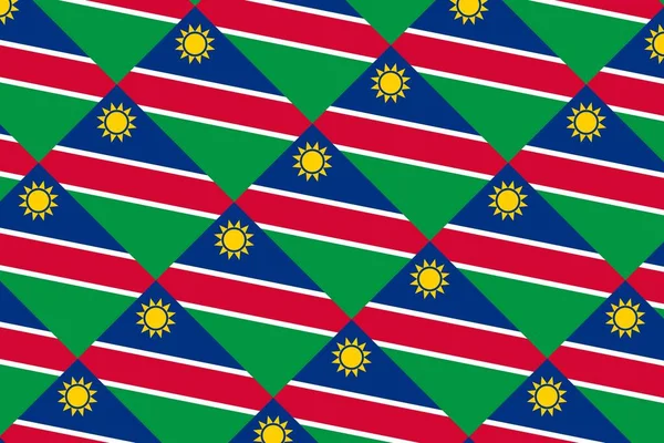 Geometric Pattern Colors National Flag Namibia Colors Namibia — Stockfoto