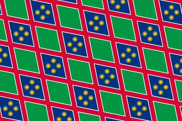 Geometric Pattern Colors National Flag Namibia Colors Namibia — Zdjęcie stockowe
