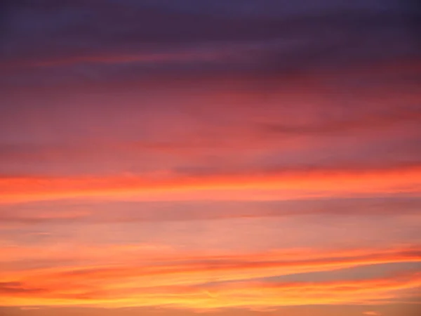 Colorful Sunset Background Bright Sunset Sky Full Frame Sky Background — Zdjęcie stockowe