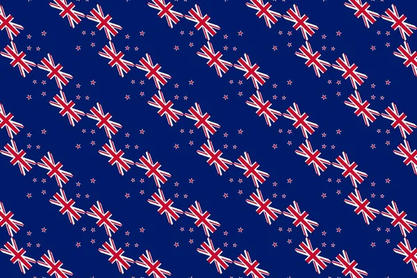 Geometric Pattern Colors National Flag New Zealand Colors New Zealand — Stock Photo, Image