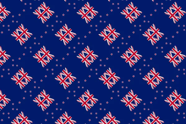 Geometriskt Mönster Färgerna Den Nationella Flaggan Nya Zeeland Färgerna Nya — Stockfoto
