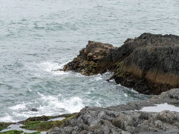 Wild Rock Water Ocean Waves Cliffs — Stock Photo, Image