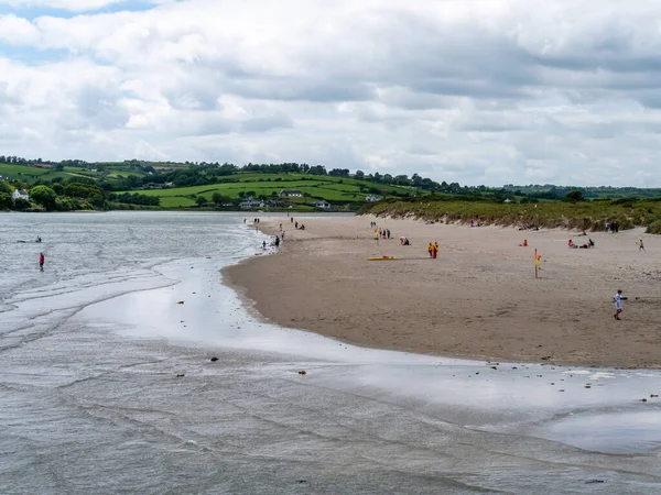 West Cork Írország 2022 Június Kilátás Inchydoney Strand Egy Felhős — Stock Fotó