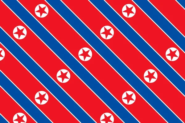 Geometric Pattern Colors National Flag North Korea Colors North Korea — Stock Photo, Image
