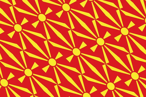 Modello Geometrico Nei Colori Della Bandiera Nazionale Della Macedonia Del — Foto Stock