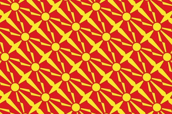 Modello Geometrico Nei Colori Della Bandiera Nazionale Della Macedonia Del — Foto Stock