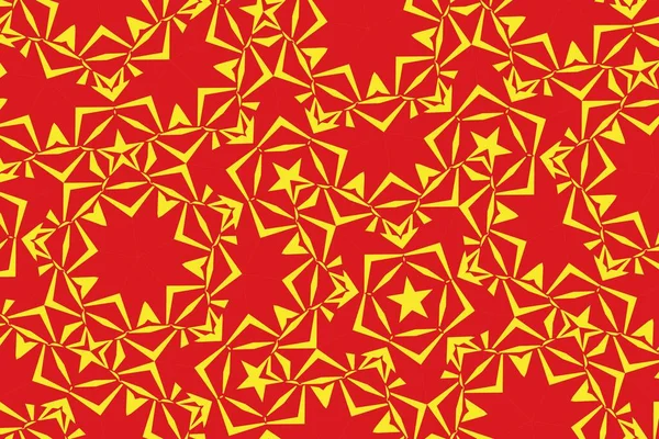 Padrão Geométrico Nas Cores Bandeira Nacional Macedônia Norte Cores Macedônia — Fotografia de Stock