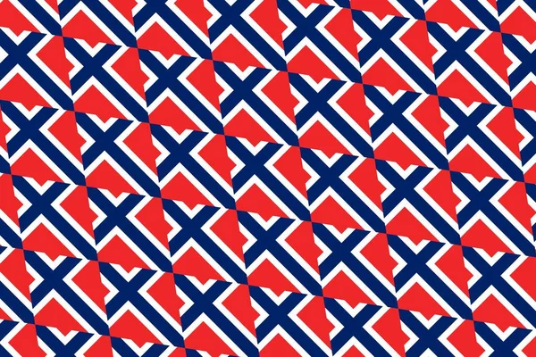 Geometric Pattern Colors National Flag Norway Colors Norway — Stock Photo, Image